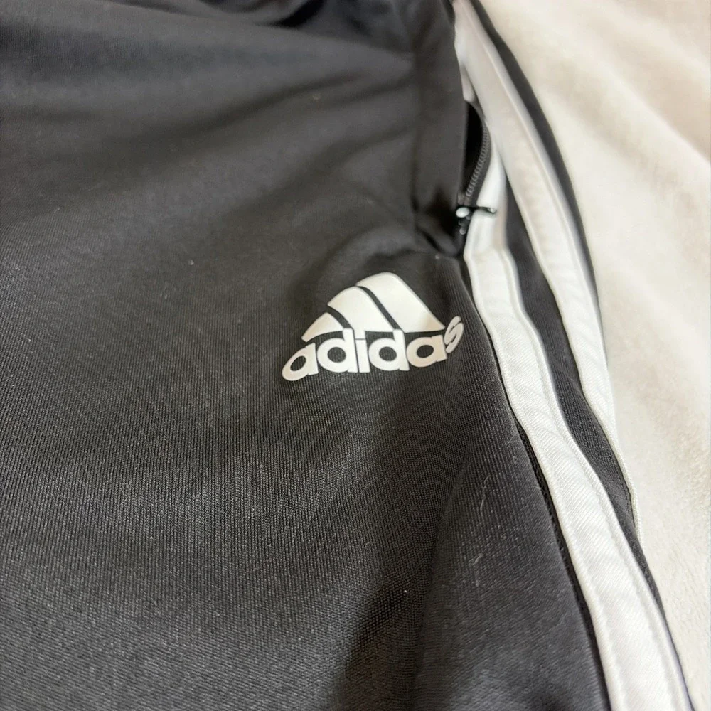 Adidas Black Athletic Shorts Men's Size‎ XL Three Stripe Performance